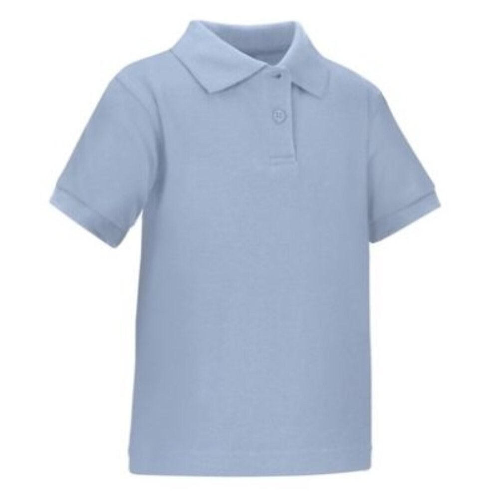 Classroom 58914 Adult Unisex Short Sleeve Interlock Polo Light Blue